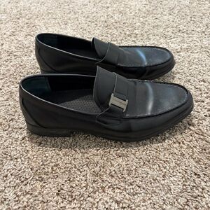 Calvin Klein Black Leather Loafers